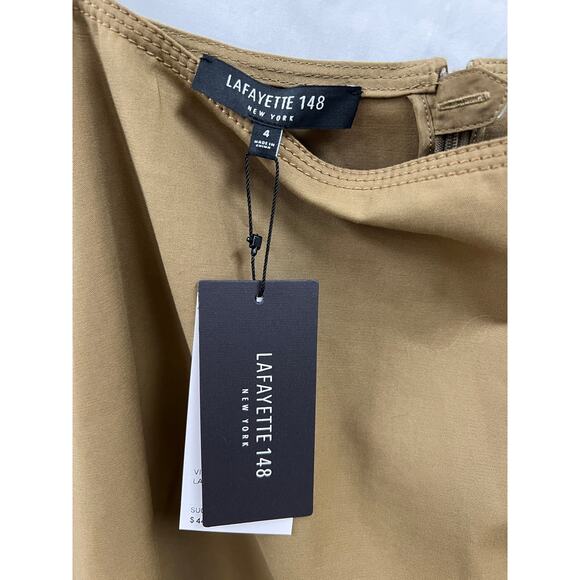 NWT Lafayette 148 Midi Skirt Shiitake size 4 - Picture 3 of 7